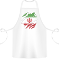 Torn Iran Flag Iranian Day Football Cotton Apron 100% Organic White