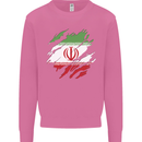 Torn Iran Flag Iranian Day Football Mens Sweatshirt Jumper Azalea