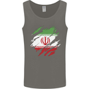 Torn Iran Flag Iranian Day Football Mens Vest Tank Top Charcoal