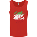 Torn Iran Flag Iranian Day Football Mens Vest Tank Top Red