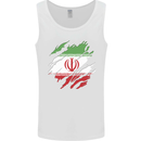 Torn Iran Flag Iranian Day Football Mens Vest Tank Top White