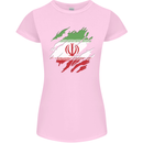 Torn Iran Flag Iranian Day Football Womens Petite Cut T-Shirt Light Pink