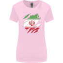 Torn Iran Flag Iranian Day Football Womens Wider Cut T-Shirt Light Pink
