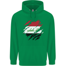 Torn Iraq Flag Iraqi Day Football Childrens Kids Hoodie Irish Green