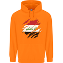 Torn Iraq Flag Iraqi Day Football Childrens Kids Hoodie Orange