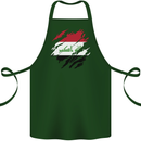 Torn Iraq Flag Iraqi Day Football Cotton Apron 100% Organic Forest Green