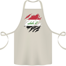 Torn Iraq Flag Iraqi Day Football Cotton Apron 100% Organic Natural