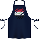 Torn Iraq Flag Iraqi Day Football Cotton Apron 100% Organic Navy Blue