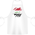 Torn Iraq Flag Iraqi Day Football Cotton Apron 100% Organic White