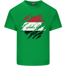 Torn Iraq Flag Iraqi Day Football Kids T-Shirt Childrens Irish Green