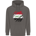 Torn Iraq Flag Iraqi Day Football Mens 80% Cotton Hoodie Charcoal