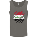 Torn Iraq Flag Iraqi Day Football Mens Vest Tank Top Charcoal