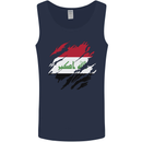 Torn Iraq Flag Iraqi Day Football Mens Vest Tank Top Navy Blue