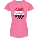 Torn Iraq Flag Iraqi Day Football Womens Petite Cut T-Shirt Azalea