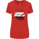 Torn Iraq Flag Iraqi Day Football Womens Wider Cut T-Shirt Red
