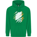Torn Ireland Flag Irish St Patricks Day Football Childrens Kids Hoodie Irish Green