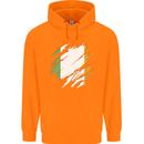 Torn Ireland Flag Irish St Patricks Day Football Childrens Kids Hoodie Orange