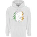 Torn Ireland Flag Irish St Patricks Day Football Childrens Kids Hoodie White