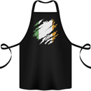 Torn Ireland Flag Irish St Patricks Day Football Cotton Apron 100% Organic Black