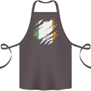 Torn Ireland Flag Irish St Patricks Day Football Cotton Apron 100% Organic Dark Grey
