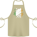 Torn Ireland Flag Irish St Patricks Day Football Cotton Apron 100% Organic Khaki