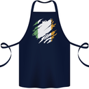 Torn Ireland Flag Irish St Patricks Day Football Cotton Apron 100% Organic Navy Blue