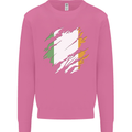 Torn Ireland Flag Irish St Patricks Day Football Mens Sweatshirt Jumper Azalea