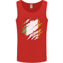 Torn Ireland Flag Irish St Patricks Day Football Mens Vest Tank Top Red