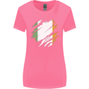 Torn Ireland Flag Irish St Patricks Day Football Womens Wider Cut T-Shirt Azalea
