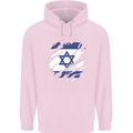 Torn Israel Flag Israeli Day Football Childrens Kids Hoodie Light Pink