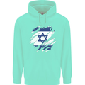 Torn Israel Flag Israeli Day Football Childrens Kids Hoodie Peppermint