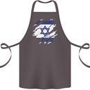Torn Israel Flag Israeli Day Football Cotton Apron 100% Organic Dark Grey