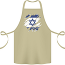 Torn Israel Flag Israeli Day Football Cotton Apron 100% Organic Khaki