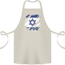 Torn Israel Flag Israeli Day Football Cotton Apron 100% Organic Natural