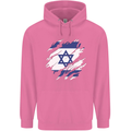 Torn Israel Flag Israeli Day Football Mens 80% Cotton Hoodie Azelea