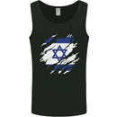 Torn Israel Flag Israeli Day Football Mens Vest Tank Top Black