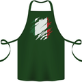 Torn Italy Flag Italians Day Football Cotton Apron 100% Organic Forest Green