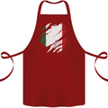 Torn Italy Flag Italians Day Football Cotton Apron 100% Organic Maroon