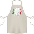 Torn Italy Flag Italians Day Football Cotton Apron 100% Organic Natural