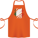 Torn Italy Flag Italians Day Football Cotton Apron 100% Organic Orange