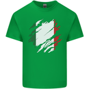Torn Italy Flag Italians Day Football Kids T-Shirt Childrens Irish Green