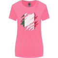 Torn Italy Flag Italians Day Football Womens Wider Cut T-Shirt Azalea