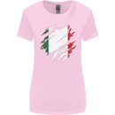 Torn Italy Flag Italians Day Football Womens Wider Cut T-Shirt Light Pink