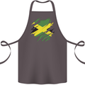 Torn Jamaican Flag Jamaica Day Football Cotton Apron 100% Organic Dark Grey