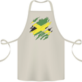 Torn Jamaican Flag Jamaica Day Football Cotton Apron 100% Organic Natural