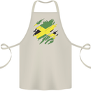 Torn Jamaican Flag Jamaica Day Football Cotton Apron 100% Organic Natural