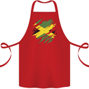 Torn Jamaican Flag Jamaica Day Football Cotton Apron 100% Organic Red