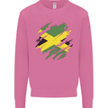 Torn Jamaican Flag Jamaica Day Football Mens Sweatshirt Jumper Azalea