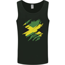 Torn Jamaican Flag Jamaica Day Football Mens Vest Tank Top Black