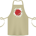 Torn Japan Flag Japanese Day Football Cotton Apron 100% Organic Khaki
